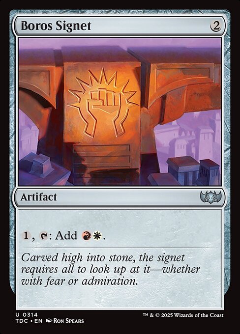 Boros Signet - Tarkir: Dragonstorm Commander #314