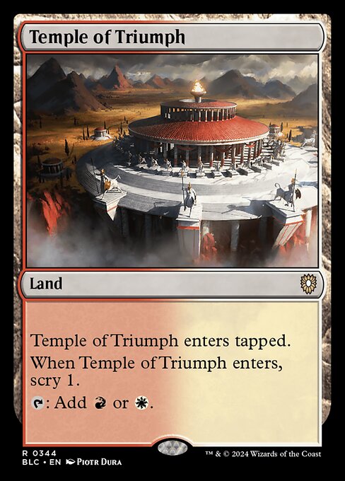 Temple of Triumph - Bloomburrow Commander #344