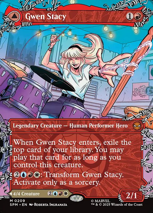 Gwen Stacy (0209) (Borderless) - Marvel's Spider-Man #209