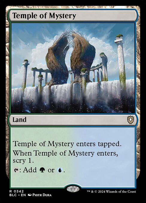 Temple of Mystery - Bloomburrow Commander #342