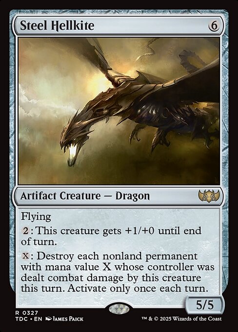Steel Hellkite - Tarkir: Dragonstorm Commander #327