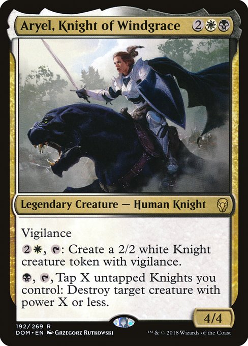 Aryel, Knight of Windgrace - Dominaria #192