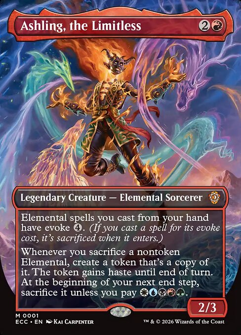 Ashling, the Limitless (Borderless) - Lorwyn Eclipsed Commander #1