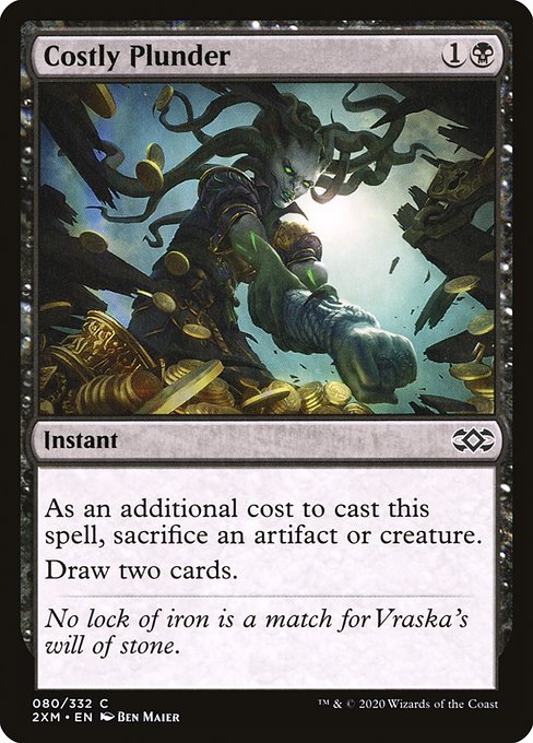 Costly Plunder - Double Masters #80