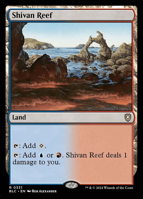 Shivan Reef - Bloomburrow Commander #331