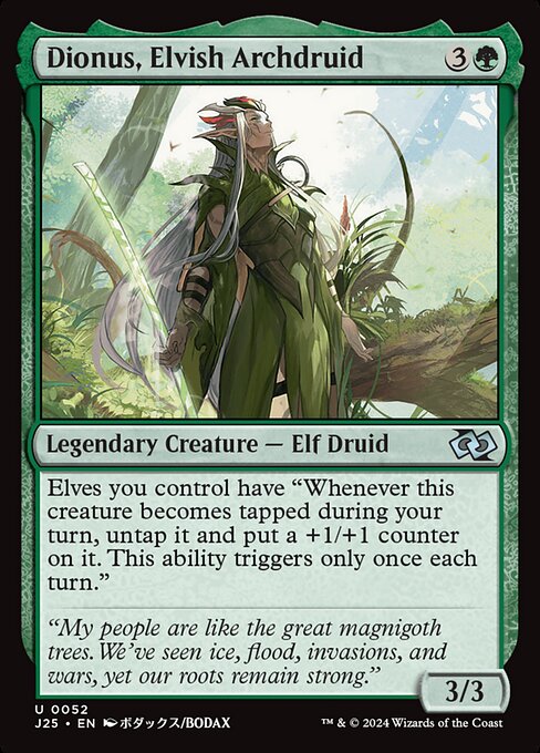Dionus, Elvish Archdruid (Anime) - Foundations Jumpstart #52