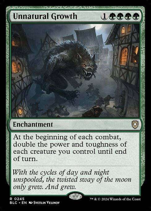 Unnatural Growth - Bloomburrow Commander #245