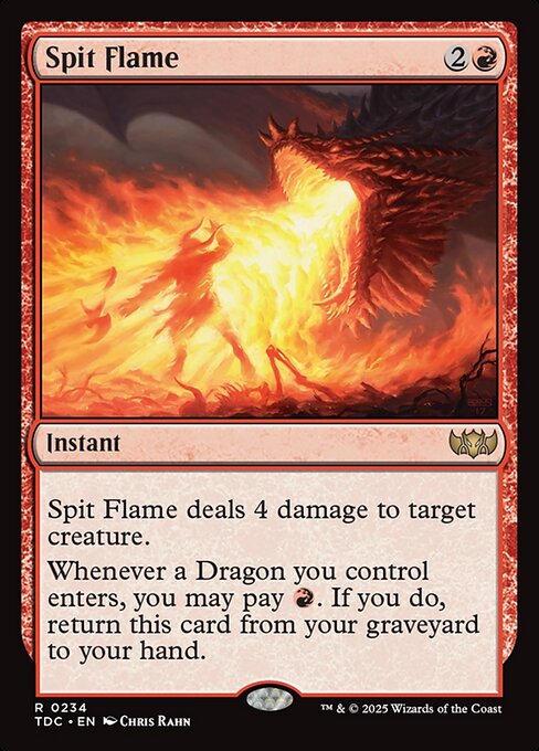Spit Flame - Commander: Tarkir: Dragonstorm: - 234 - Near Mint