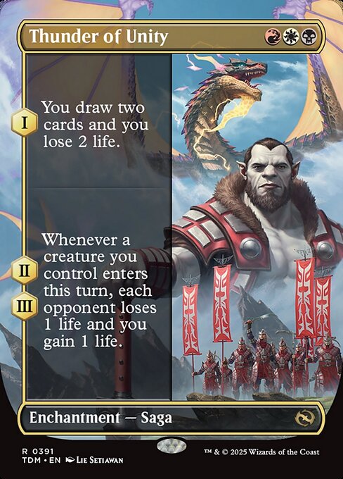 Thunder of Unity (Borderless) - Tarkir: Dragonstorm #391