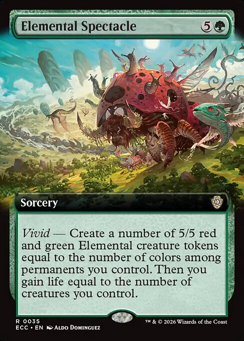 Elemental Spectacle (Extended Art) - Lorwyn Eclipsed Commander #35