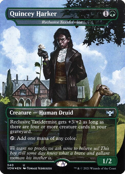 Quincey Harker - Reclusive Taxidermist - Innistrad: Crimson Vow #340