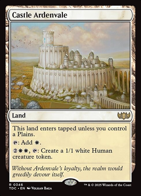 Castle Ardenvale - Tarkir: Dragonstorm Commander #346