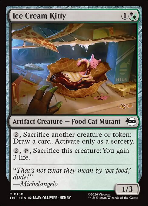 Ice Cream Kitty - Teenage Mutant Ninja Turtles #150