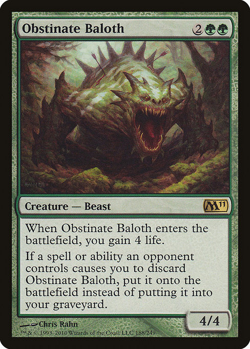 Obstinate Baloth - Magic 2011 #188