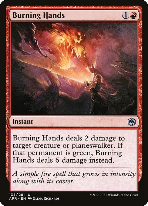 Burning Hands - Adventures in the Forgotten Realms #135
