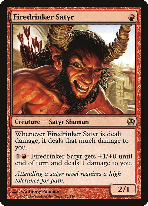 Firedrinker Satyr - Theros #122