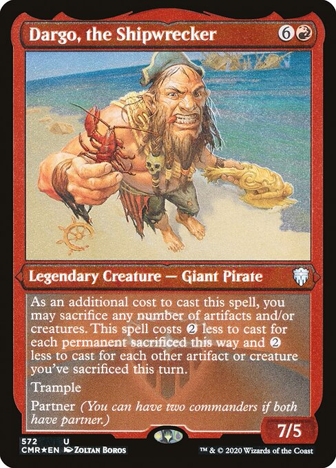 Dargo, the Shipwrecker (Foil Etched) - Commander Legends #572
