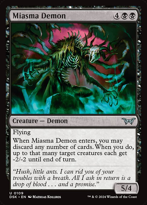 Miasma Demon - Duskmourn: House of Horror #109