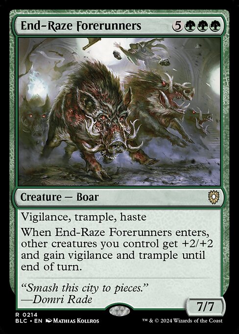 End-Raze Forerunners - Bloomburrow Commander #214
