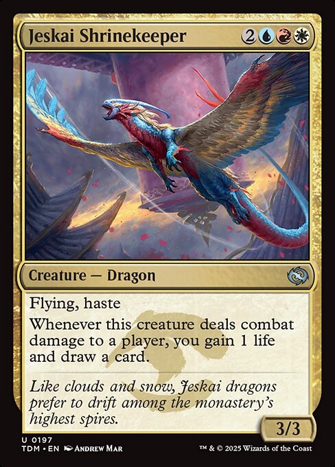 Jeskai Shrinekeeper - Tarkir: Dragonstorm #197
