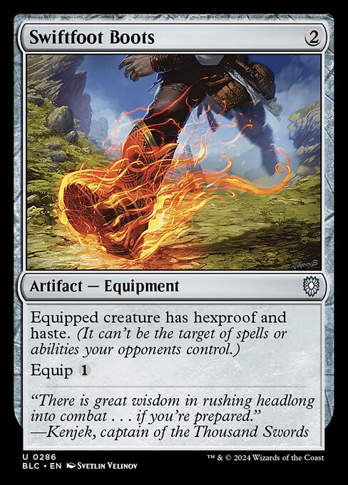 Swiftfoot Boots - Bloomburrow Commander #286