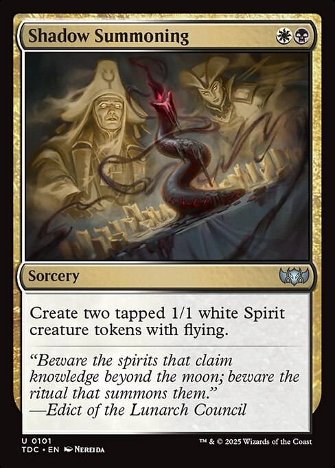 Shadow Summoning - Tarkir: Dragonstorm Commander #101