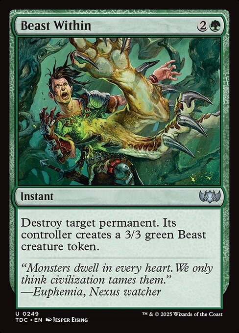 Beast Within - Tarkir: Dragonstorm Commander #249