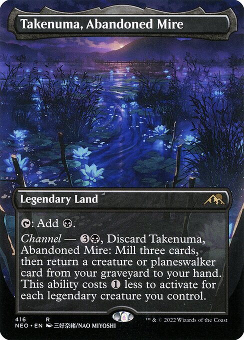 Takenuma, Abandoned Mire (Borderless) - Kamigawa: Neon Dynasty #416