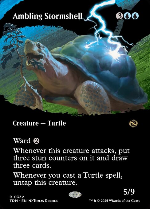 Ambling Stormshell (Borderless) - Tarkir: Dragonstorm #332