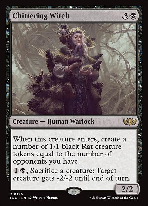 Chittering Witch - Tarkir: Dragonstorm Commander #175