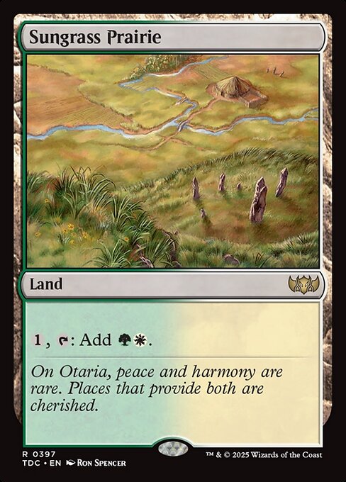 Sungrass Prairie - Tarkir: Dragonstorm Commander #397