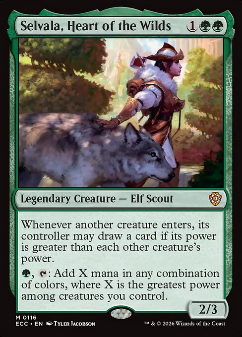 Selvala, Heart of the Wilds - Lorwyn Eclipsed Commander #116