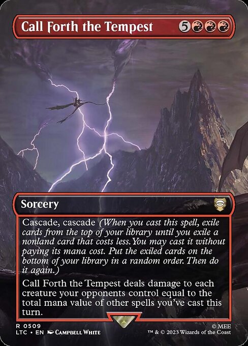 Call Forth the Tempest (Borderless) - Tales of Middle-earth Commander #509