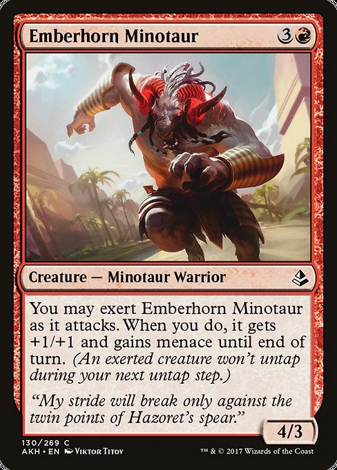Emberhorn Minotaur - Amonkhet #130