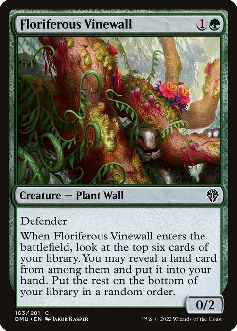 Floriferous Vinewall - Dominaria United #163