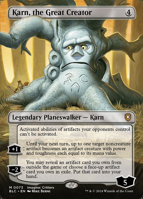 Karn, the Great Creator (Borderless) - Bloomburrow Commander #73