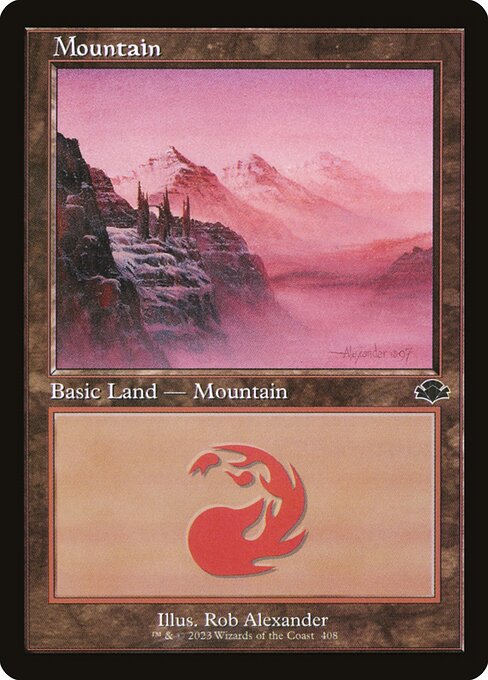Mountain (408) (Retro Frame) - Dominaria Remastered #408