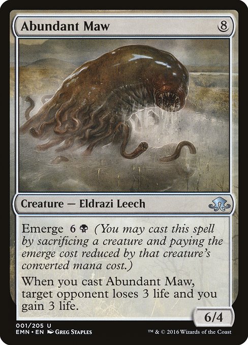 Abundant Maw - Eldritch Moon: - 1 - Lightly Played