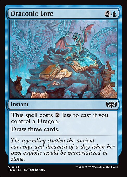 Draconic Lore - Tarkir: Dragonstorm Commander #151