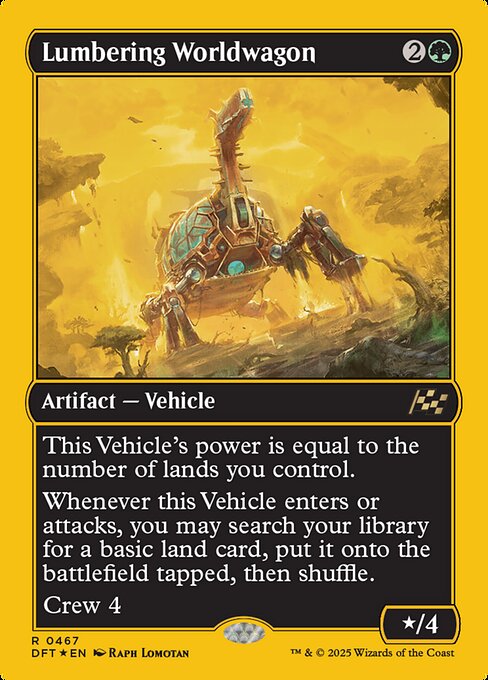 Lumbering Worldwagon (First-Place Foil) - Aetherdrift #467