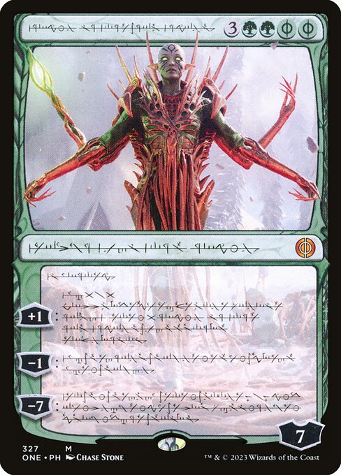 Nissa, Ascended Animist (Phyrexian) - Phyrexia: All Will Be One #327