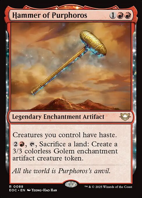 Hammer of Purphoros - Edge of Eternities Commander #88