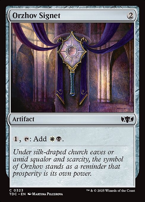 Orzhov Signet - Tarkir: Dragonstorm Commander #323