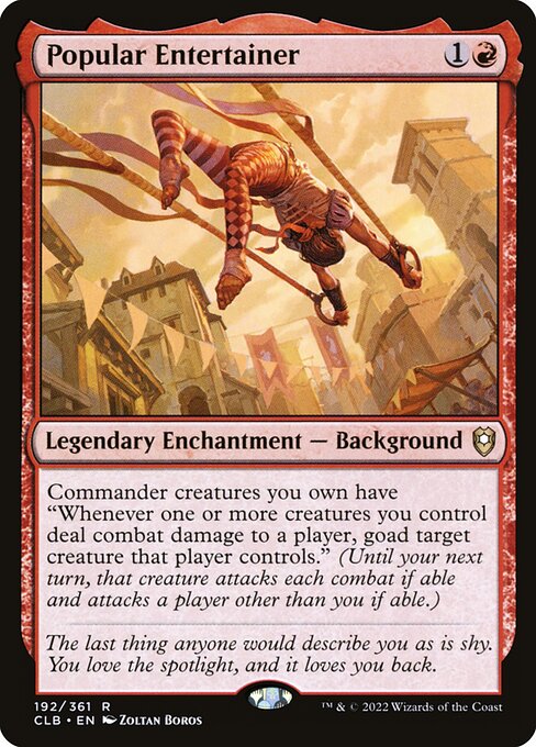 Popular Entertainer - Commander Legends: Battle for Baldur's Gate #192