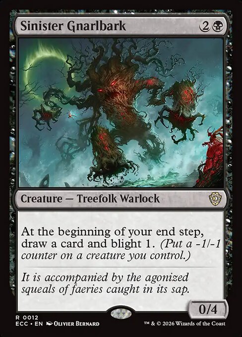 Sinister Gnarlbark - Lorwyn Eclipsed Commander #12