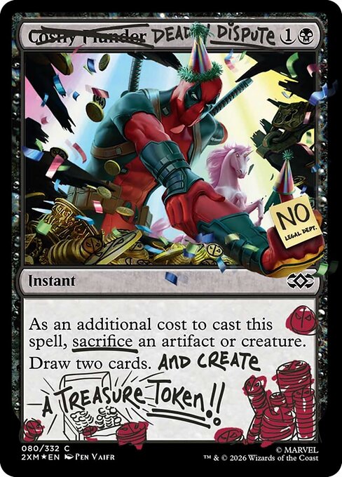 Deadly Dispute (080) (Pool Party Foil) - Secret Lair Drop #IFIYW-6
