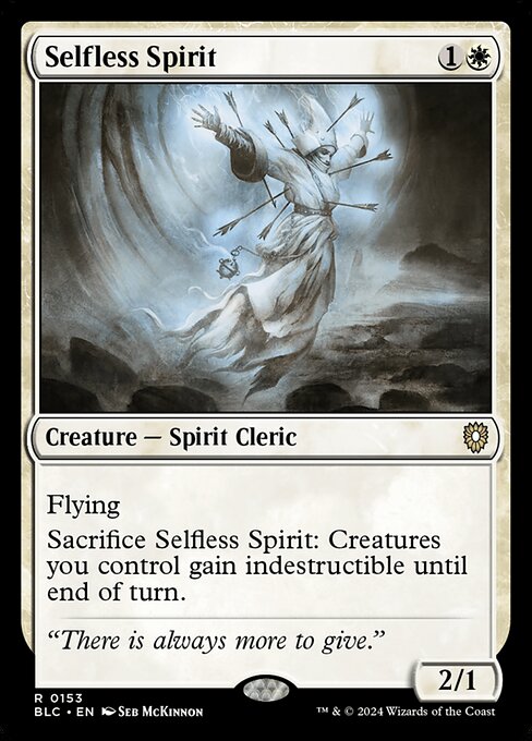Selfless Spirit - Bloomburrow Commander #153