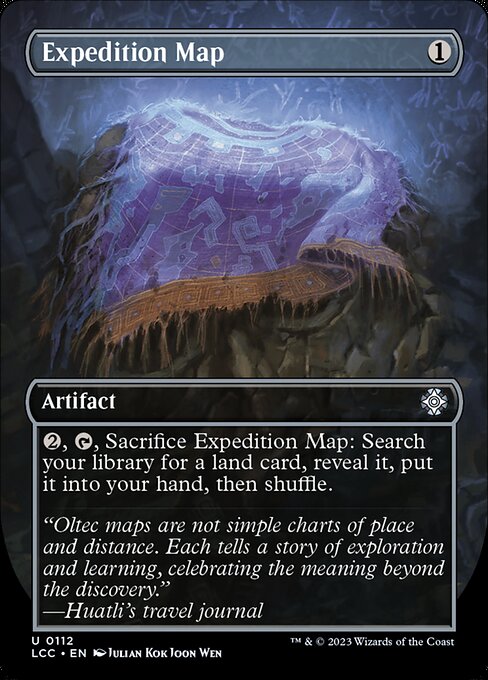 Expedition Map (Borderless) - The Lost Caverns of Ixalan Commander #112