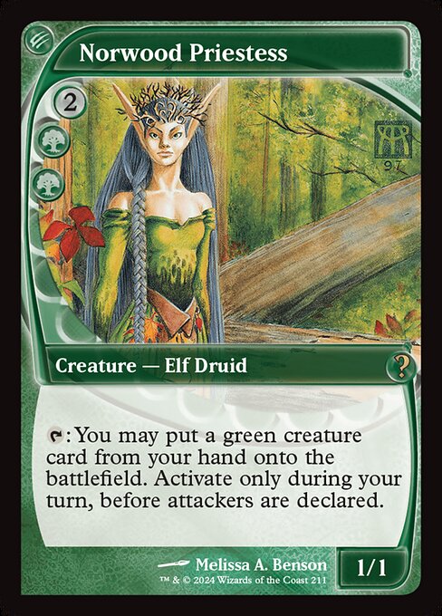Norwood Priestess (Future Sight) - Mystery Booster 2 #211