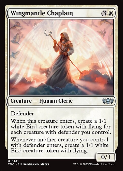 Wingmantle Chaplain - Commander: Tarkir: Dragonstorm: - 141 - Near Mint